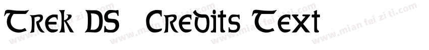 Trek DS9 Credits Text字体转换